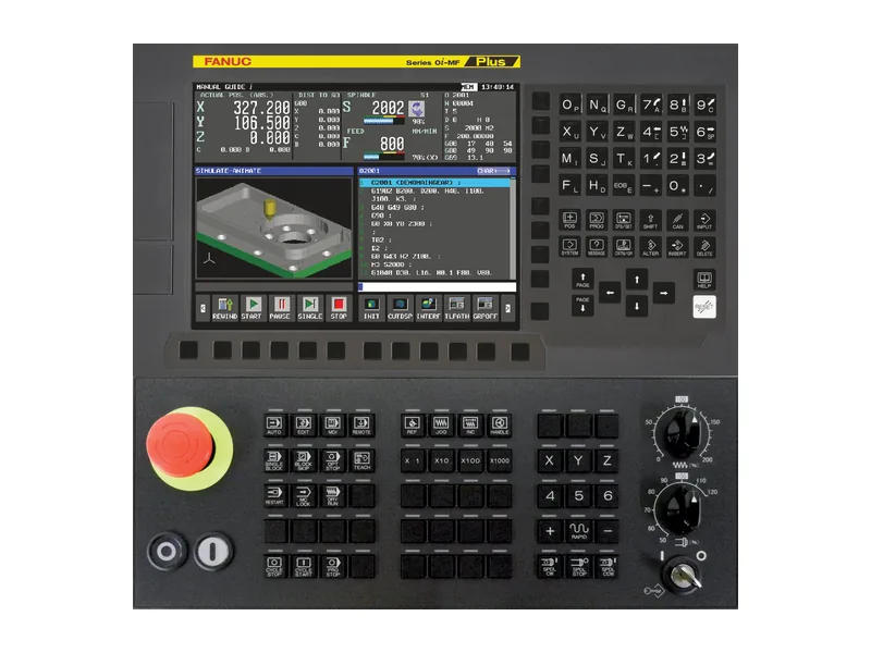 A Fanuc control panel